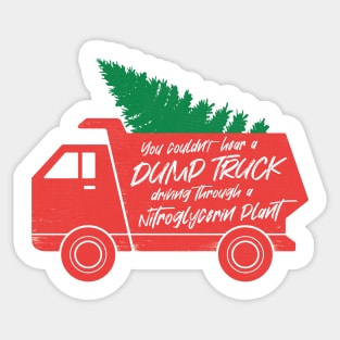 National Lampoon's Christmas Vacation Dump Truck Sticker